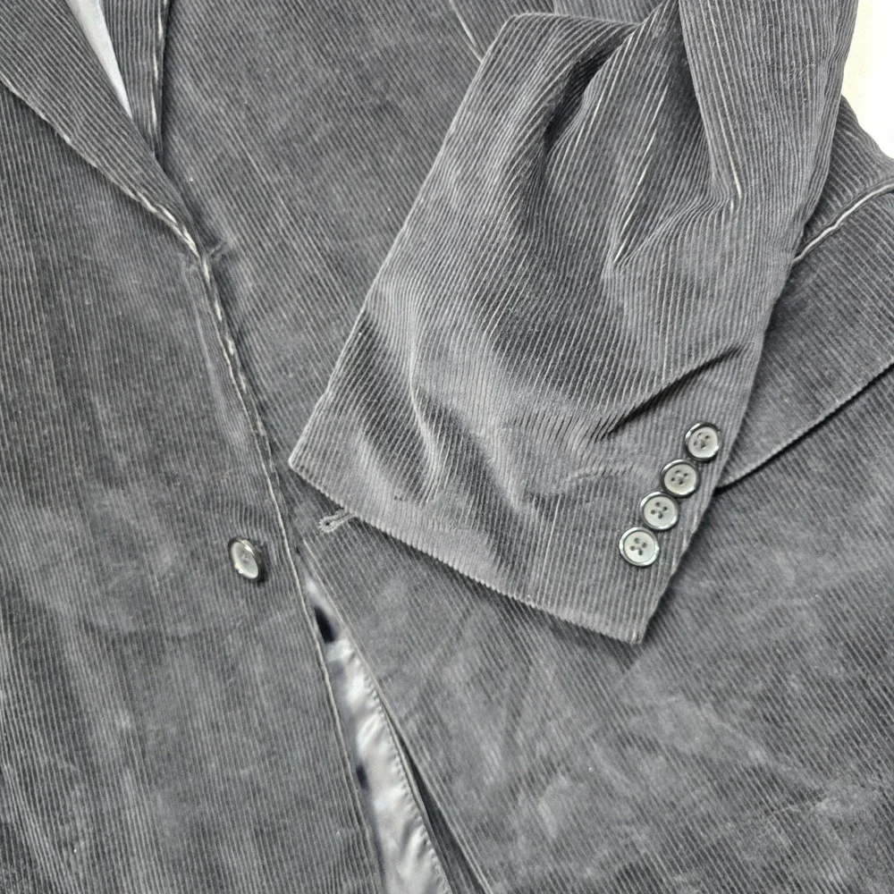 Saddlebred Corduroy Sport Coat‎ Mens 46L 46 Black Western Cowboy Blazer